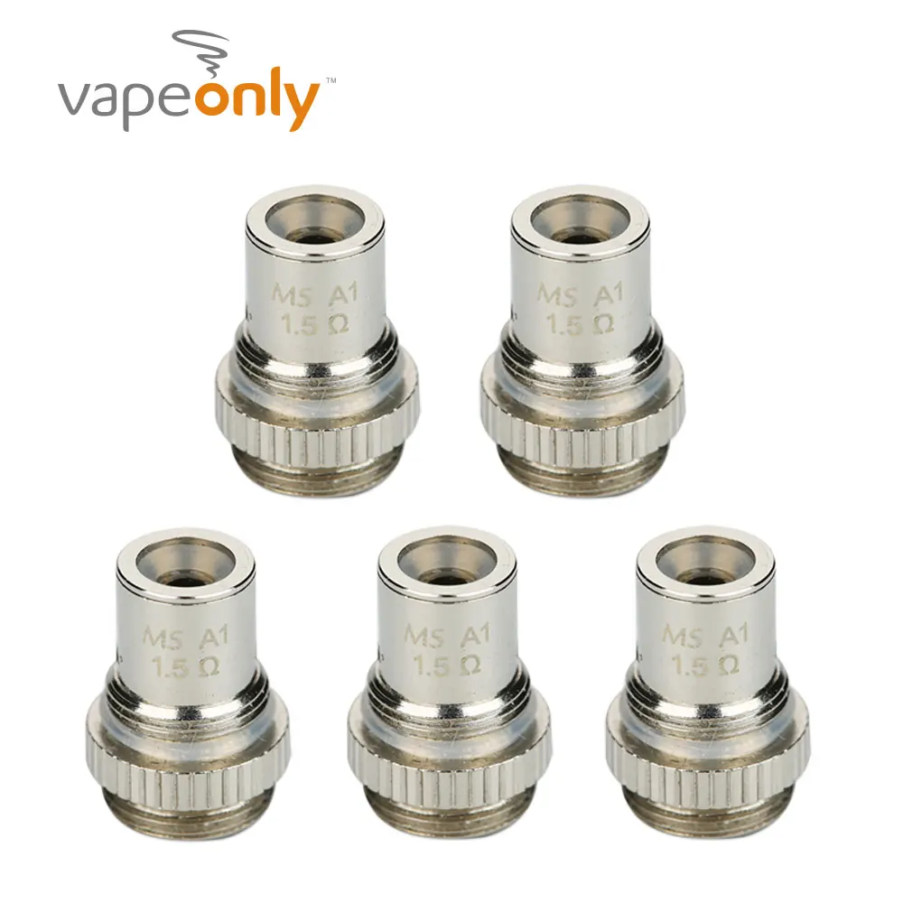 

Original 5pcs VapeOnly MS Coil 1.5ohm Resistance Core for Malle S Atomizer / Malle S Lite Kit E-cigarette Vape MS Coil Head