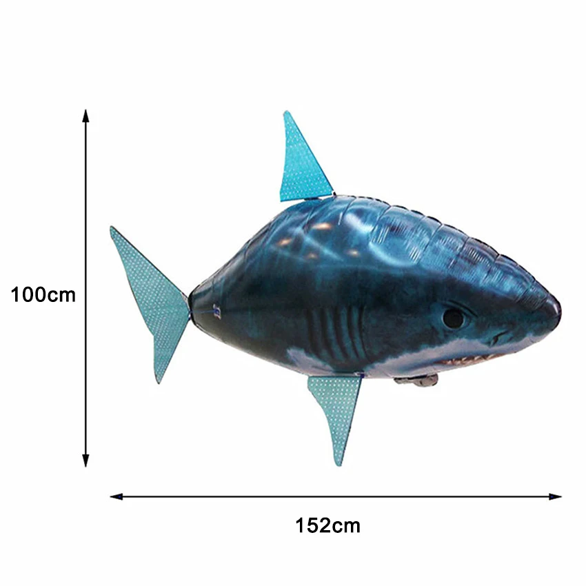 Remote Control Air Swimming Fish Flying Air Balloons Kids Toys Gifts Party Robots For Kids Shark Toys