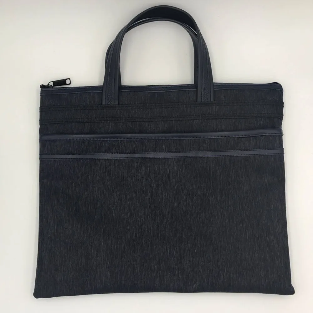 

A4 portable canvas file bag, meeting and training special file bag and briefcase, LOGO printing size customization