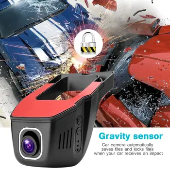 

1 Set HD 1080P Mini Driving Recorder WiFi App Control Wide Angle Dashboard DVR Camera Dash Cam G-sensor Video Recorders