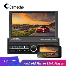 Camecho автомагнитолы один Din 7 дюймов Android Mirror Link HD MP5 мультимедийный плеер Bluetooth аудио стерео AUX-IN FM USB автомагнитолы