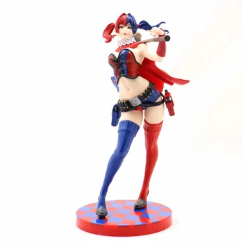 

22cm Sexy Figure Suicide Squad Anime Action Figure Harley Quinn with Hammer Ver Model PVC Harleen Quinzel Collectible Brinquedos