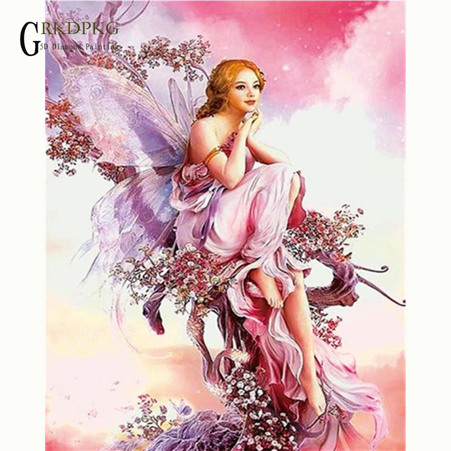 

5D Full Diamond painting Round fairy special shape angel diamond embroidery cross stitch rhinestone diamond mosaic decoration
