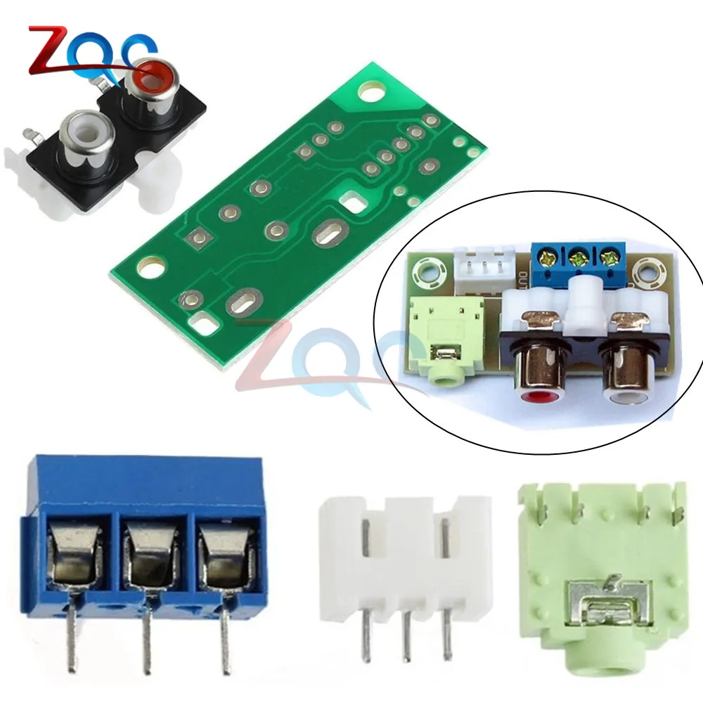 

DIY Kit Audio Switch Board RCA 3.5mm Audio Input Block For Amplifier Kit Electronique Electronic DIY Kit