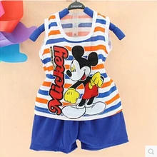 Коллекция года, лидер продаж, летний детский комплект из двух предметов, хлопковый костюм детский комплект, комплект детской одежды, комплекты одежды для мальчиков и девочек