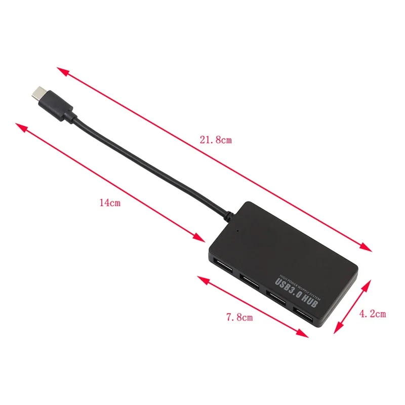 USB 3,1 type C к USB 3,0 концентратор несколько 4 порта адаптер для Mac OS Windows 7 для Linux-L059 горячий