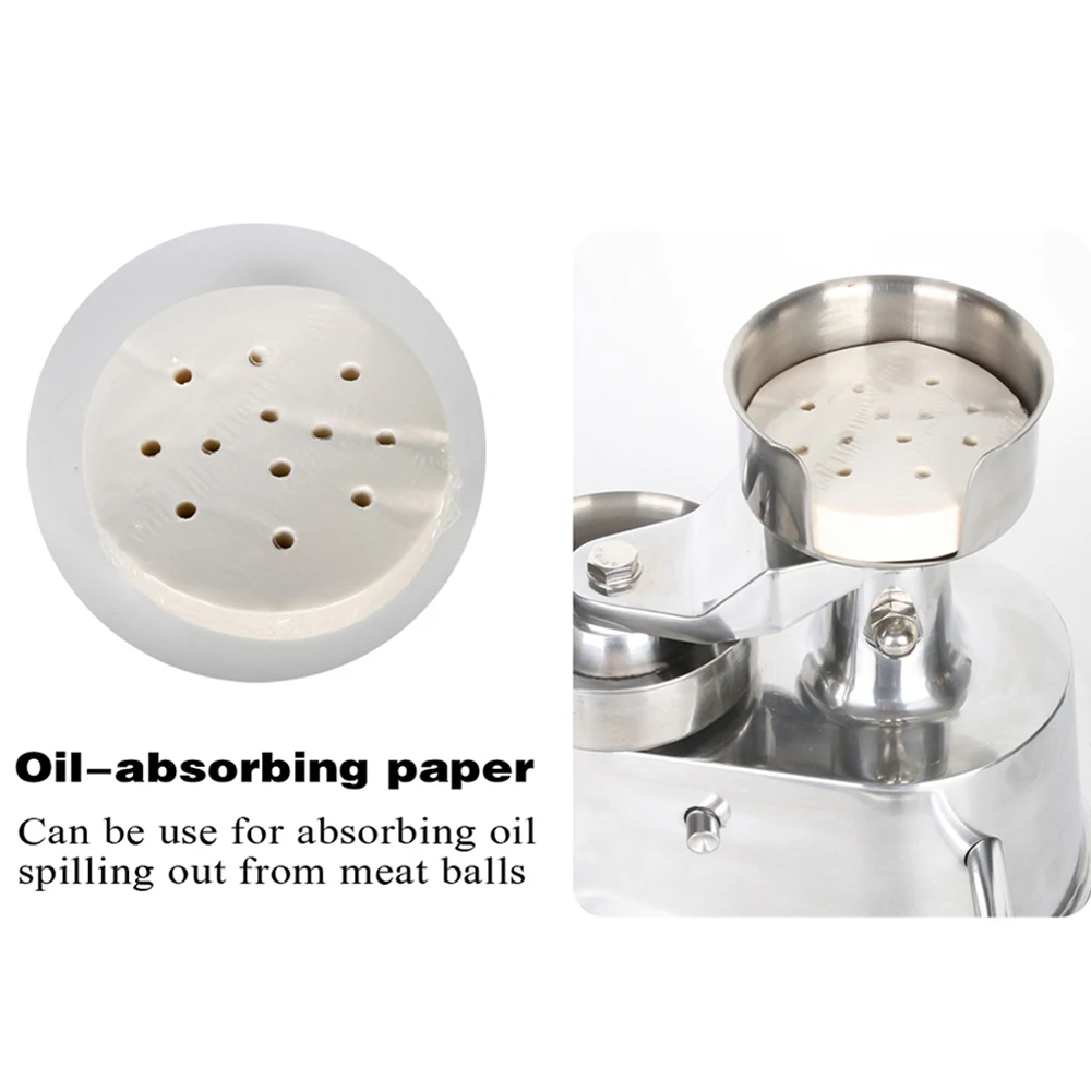 GZZT Bamboo Hamburger Paper 5 Set/10 Set Oil Absorbing Paper Steamer Paper 2000pcs Suitable for AM10/AM13 Hamburger Press Machin