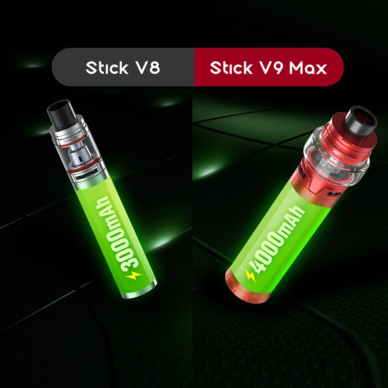 Оригинальная электронная сигарета SMOK Stick V9 Max Kit 4000 мАч 8 5 мл|Системы нагревания