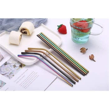 

Metal Straw Set Reusable Straw 304 Stainless Steel Drinking Straw, Brush Eco-Friendly Pink Straw For Mugs 20/30oz
