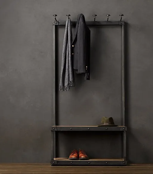 Coat hanger combination shoe shoe floor hall hanger racks can be