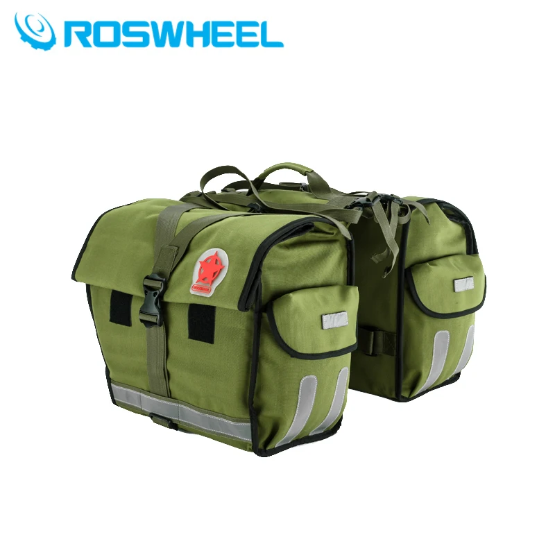 Roswheel велосипед мешок сзади холщевая сумка 50l навесная задняя велосипедная