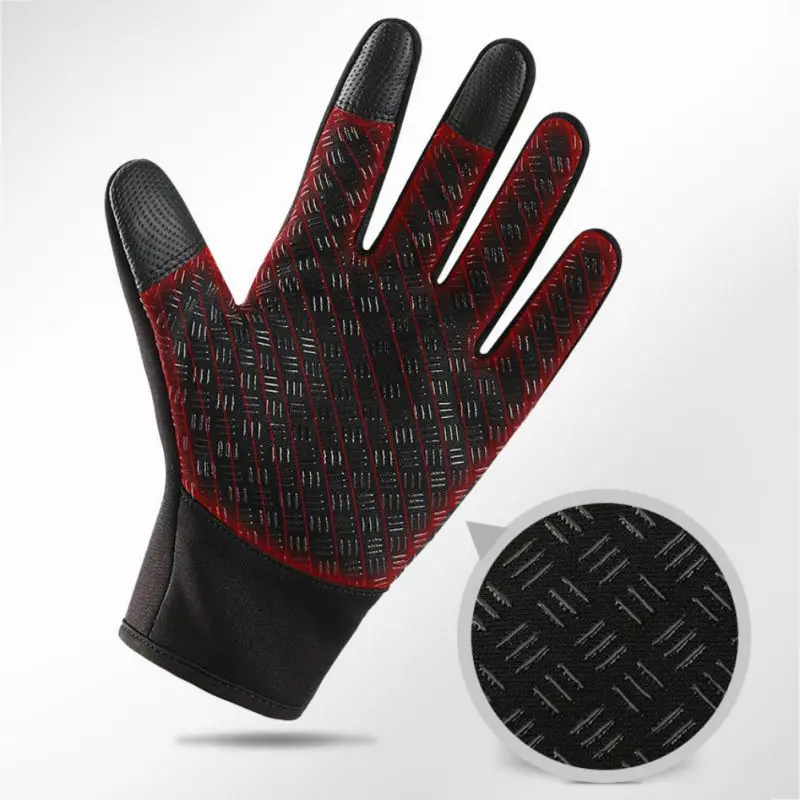 

Outdoor Motorcycle Men's Women Winter Ski Warm Gloves Touch Screen Anti-slip Driving Gloves Windproof Adjustable Full Finger