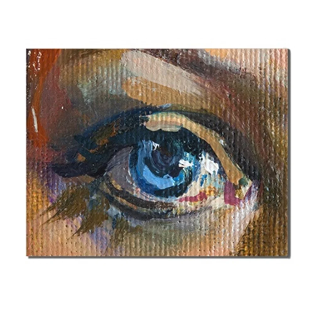 

Abstract Eyes Fashionable Creative Artwork Frameless Canvas Printed Oil Painting Posters Living Room Unique Gifts For Home Decor