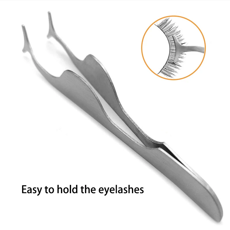 Пинцет для выщипывания бровей 2-в-1 для бровей гребень зажим для ресниц бигуди щипцы ресницы наращенные волосы снятие макияжа Инструменты