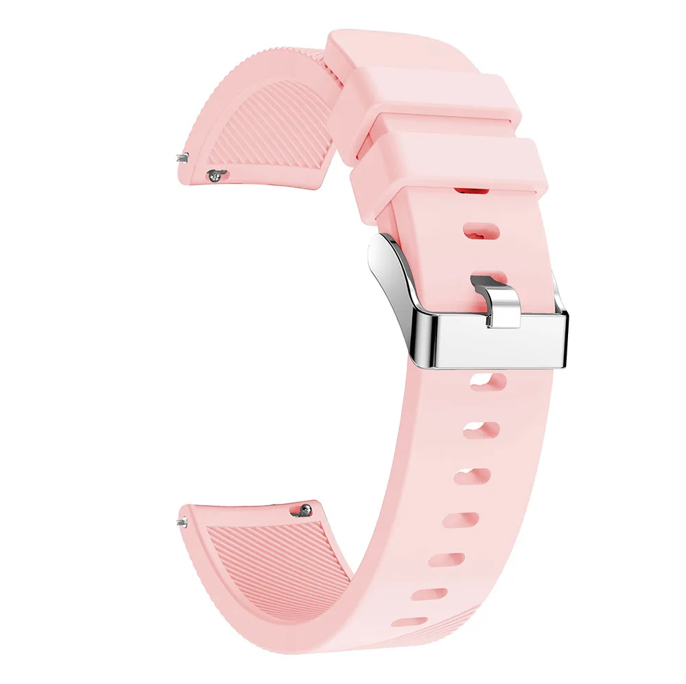 ZENHEO 20 мм спортивный силиконовый ремешок для Xiaomi Huami Amazfit Bip BIT PACE Lite Молодежные умные часы сменный ремешок умные часы - Цвет: pink
