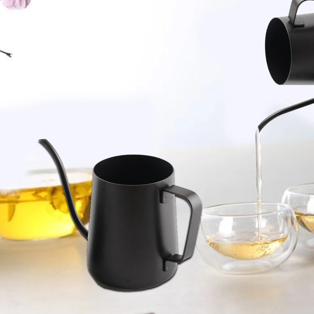 

New Arrival Kitchen Tool 250ML 350ML Stainless Steel Coffee Kettle Teapot Coffee Kettle Style Tea and Coffee Drip Kettle pot
