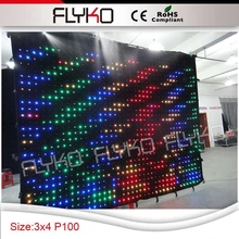 P10 4x3 m от китайских поставщиков секс видео гибкое фронтальное освещение светодиодный занавес