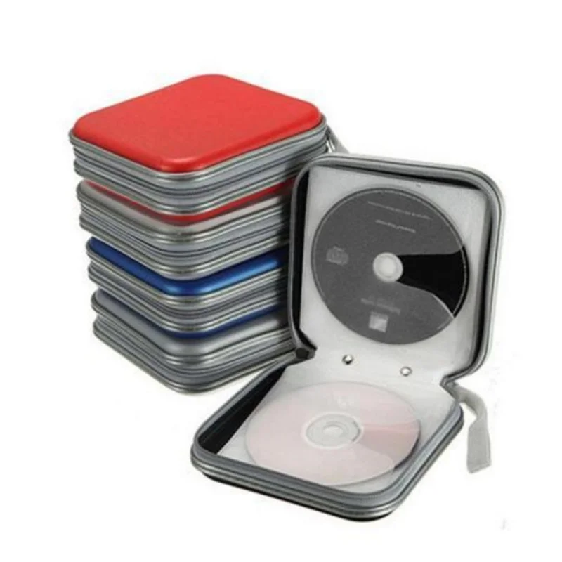 Портативный пластиковый держатель для кошелька Cd Dyd 40 дисков доступный дома на