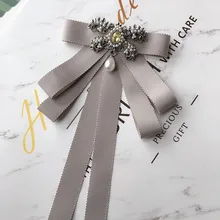 Новинка; ; Модный женский корейский галстук бабочка; женская брошь в британском стиле ретро; супержемчужная рубашка; аксессуары