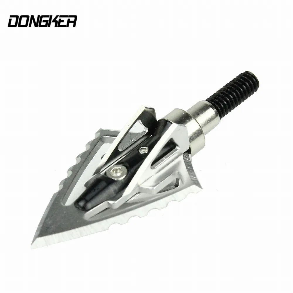 DONGKER 6pcs/lot Stainless Steel Hunting Arrowheads Outdoor Shooting