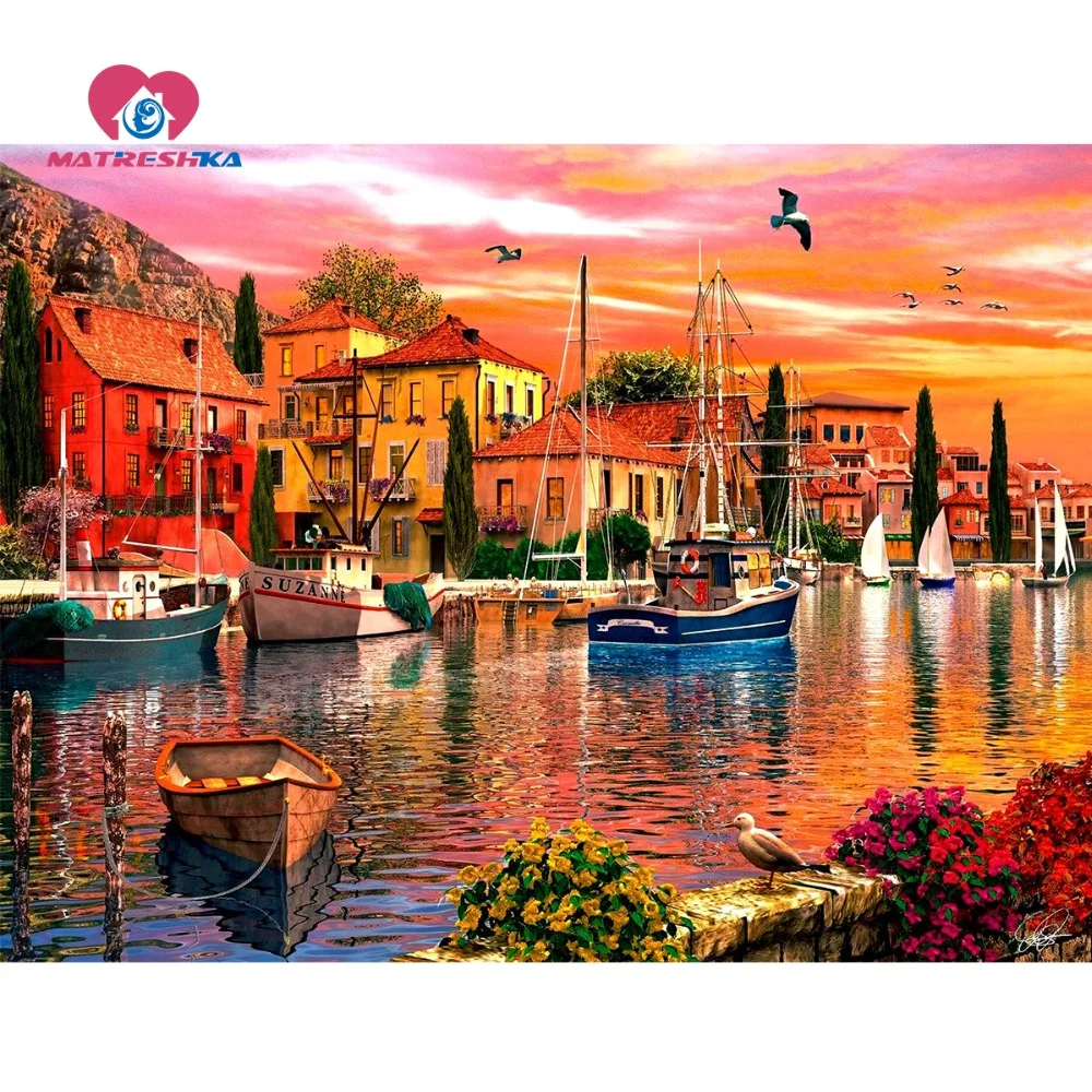 

Diamond embroidery landscapes Venice city Diamond cross stitch pictures Diamond full color mosaic Diamond mosaic full display