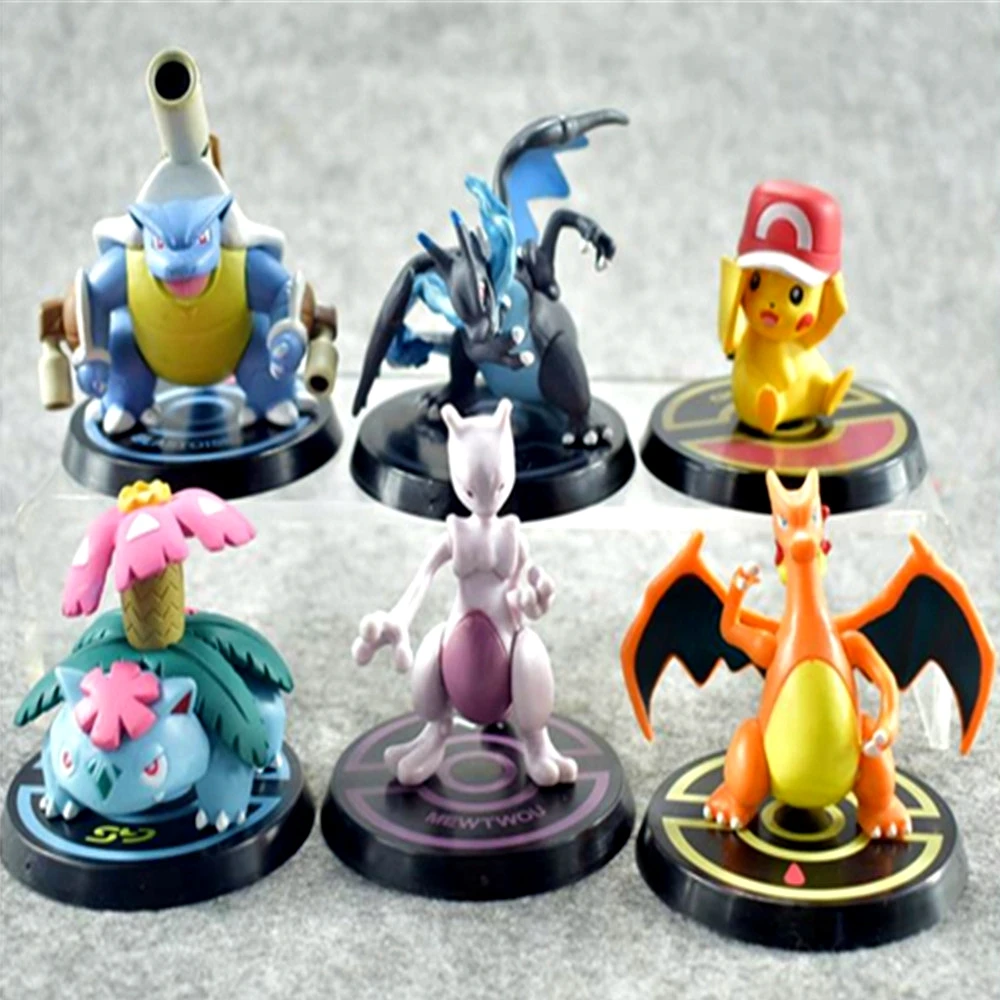 

1 pcs Cartoon Pet Firedragon Charmander Bulbasaur Squirtle Action Figures Collection PVC Model Kid Gift Toy