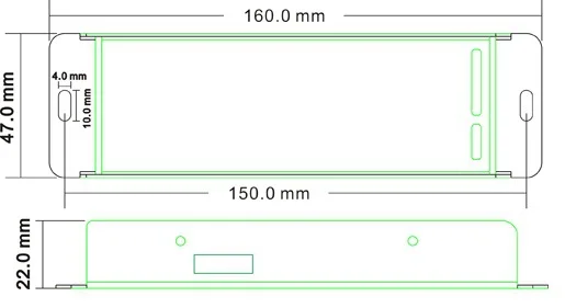 Постоянная Напряжение DMX512& 0-10В дали затемняя драйвер, 1 канал одиночный выход DC12-24V