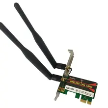 DW1510 300 м 802.11n 2,4/5G Pci-e 1X~ 16X ПК 6DB антенна X2 Настольный WiFi WLAN карта сетевого адаптера BCM94322HM8L для Win 7/8 os Windows XP
