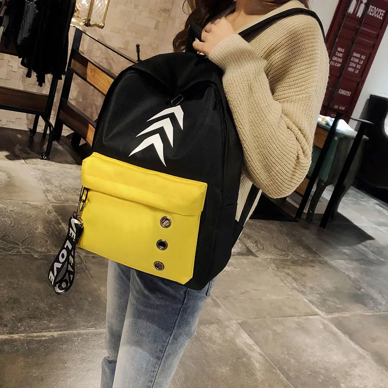 

Backpack Woman Large Capacity Color Student Bag Wholesale School Bags For Teenage Girls Bagpack School Back
