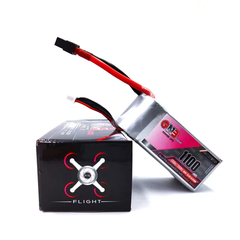 

Good Quality GNB 6S1P 1100mAh 6S 130C 22.2V XT60 Plug Rechargeable LiPo Battery For RC Drone Spare Parts