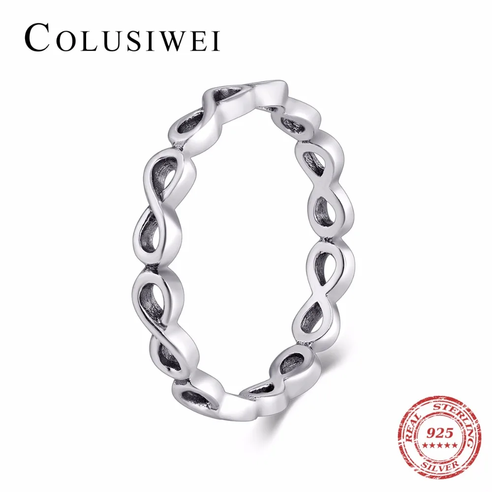 2018 New Fashion 925 Silver Infinite Love Rings Compatible With