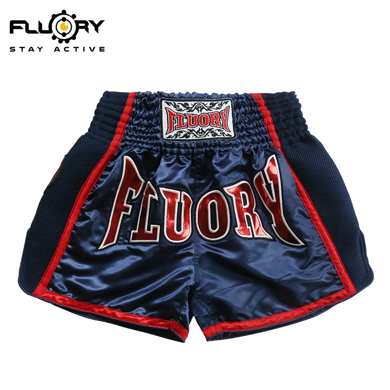 Шорты Muay Thai FLUORY MTSF22 вышитые шорты MMA для кикбоксинга|Боксерские трусы| |
