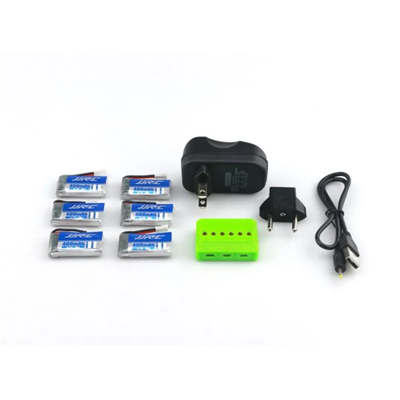 

New Arrival JJRC H31 RC Quadcopter Spare Parts 6Pcs 3.7V 500MAH 30C Battery And Charger Set X6A-A13