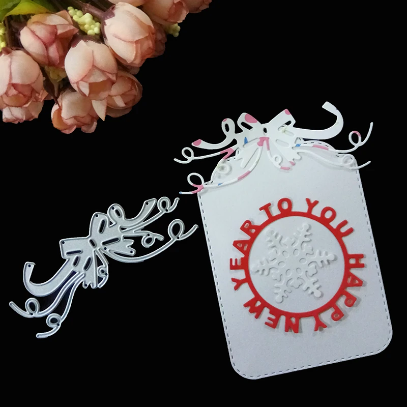 

Bowknot Bows Metal Cutting Dies Stencils Ribbon DIY Scrapbooking Die Cuts Greeting Card Decor Embossing Folder Cut