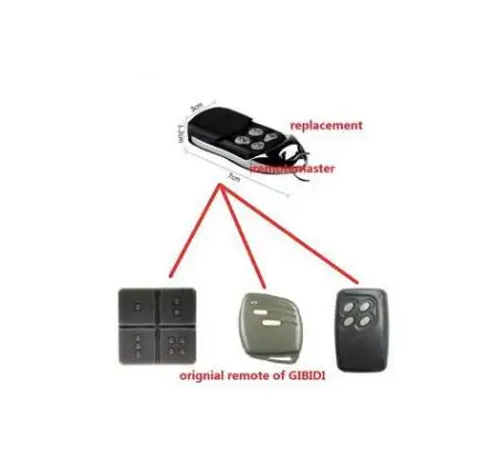 

100pcs GiBiDi AU1600 Domino garage door remote control DHL free shipping