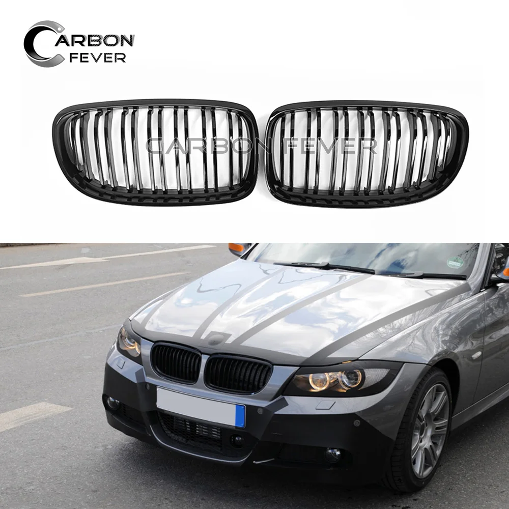 ABS двойная решетка для гонок BMW 3 серии E90 E91 316i 318i 320i 323i 325i 328i 330i 335i 2008 2011 глянцевый