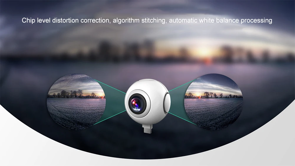 720 degree HD fisheye mobile phone dual lens camera external vr panoramic camera For Remote Home Security System Monitoring 720 degree HD fisheye mobile phone dual lens camera external vr panoramic camera For Remote Home Security System Monitoring