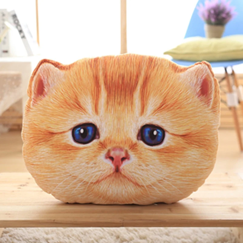 Шотландский Сложите Cat плюшевая подушка Полностью мягкие Животные кошка декор