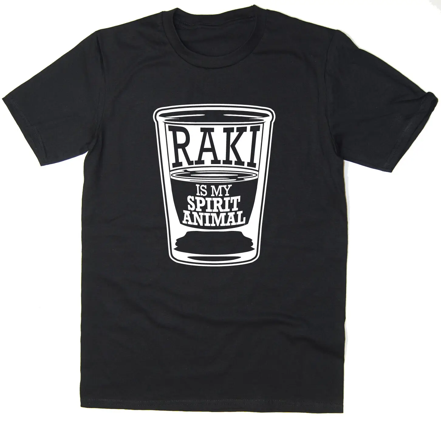 

Raki Is My Spirit Animal - Funny T-shirt - Many Colours