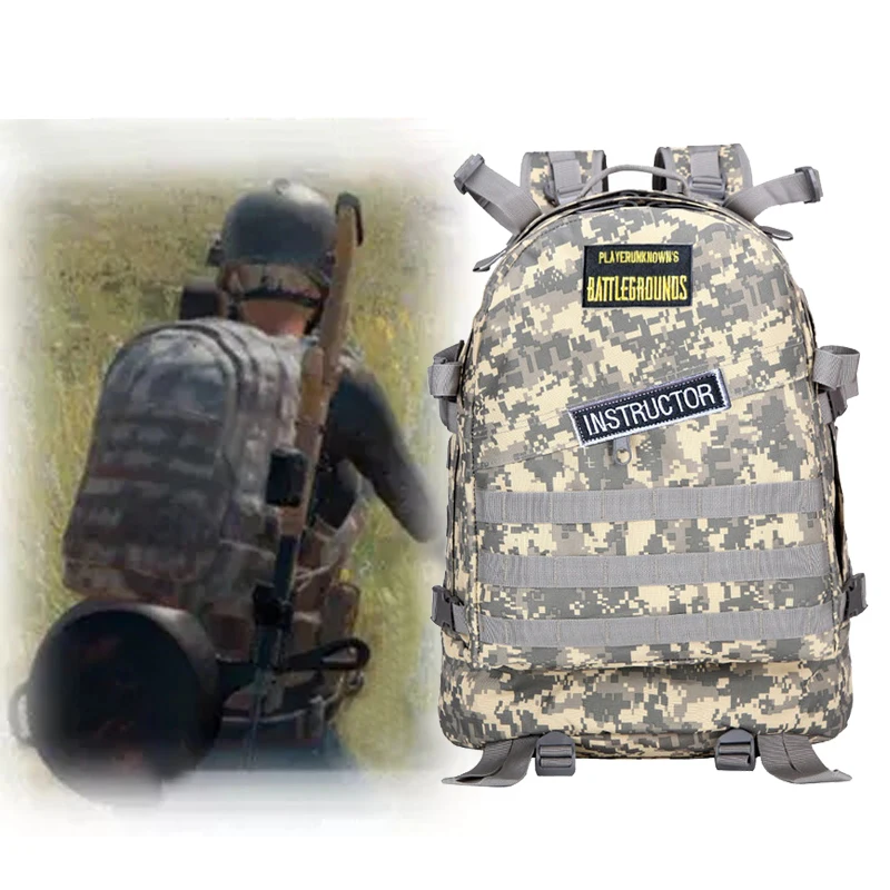  PUBG Level 3 Backpack Winner Winner Chicken Dinner Playerunknown's Battlegrounds Cosplay Desert Cam