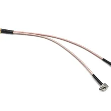 Гнездо SMA Типа Y 2x TS9 мужской RA сплиттер-Сумматор кабель гибкий проводник RG316 20 см