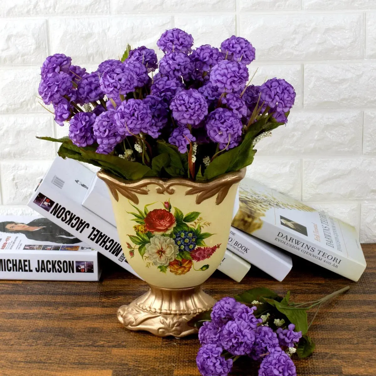 

9 Heads Home Decration Artificial Hydrangea Bouquet Party Home Wedding Fake Bridal Silk Flowers P0.2