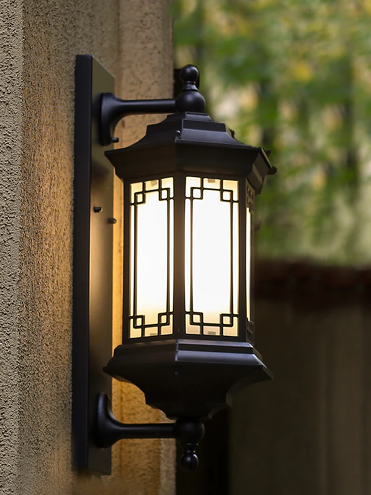

Chinese Wall Light Outdoor Waterproof And Rust-proof Courtyard Lamp Balcony Corridor Retro Wall Lamp e27 Sconces Lighting