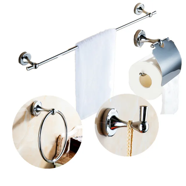 Modern Solid Br Bathroom Accessories Silver Polished Chrome Bath Modern Solid Br Bathroom Accessories Silver Polished Chrome Bath Hardware Sets Wall Mounted Products Dw7