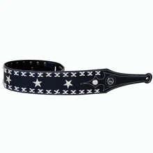Leather Death Metal Rock Bass Guitar Belt Straps
