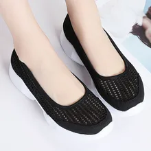 ISHOWTIENDA/нескользящая спортивная обувь для фитнеса с круглым носком; женская повседневная спортивная обувь из сетчатого материала; дышащие Туфли-кроссовки# g4