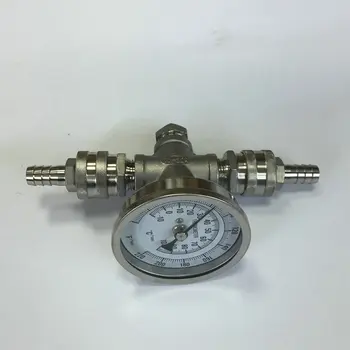 

Stainless Steel homebrew Weldless thermometer Kit with 2 sets Quick Disconnect Set,brew line bulkhead assembly
