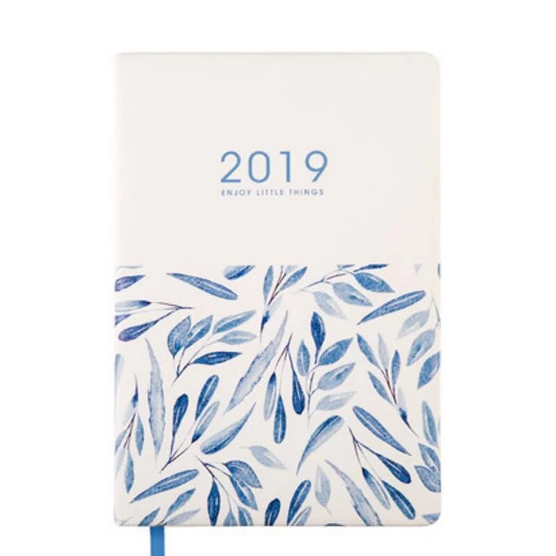 A5 Agenda 2019 Schedule A5 Notebook Stationery Book Agenda Personalizada, Two Days One Page Daily Plan, 160 Sheets 80g Paper