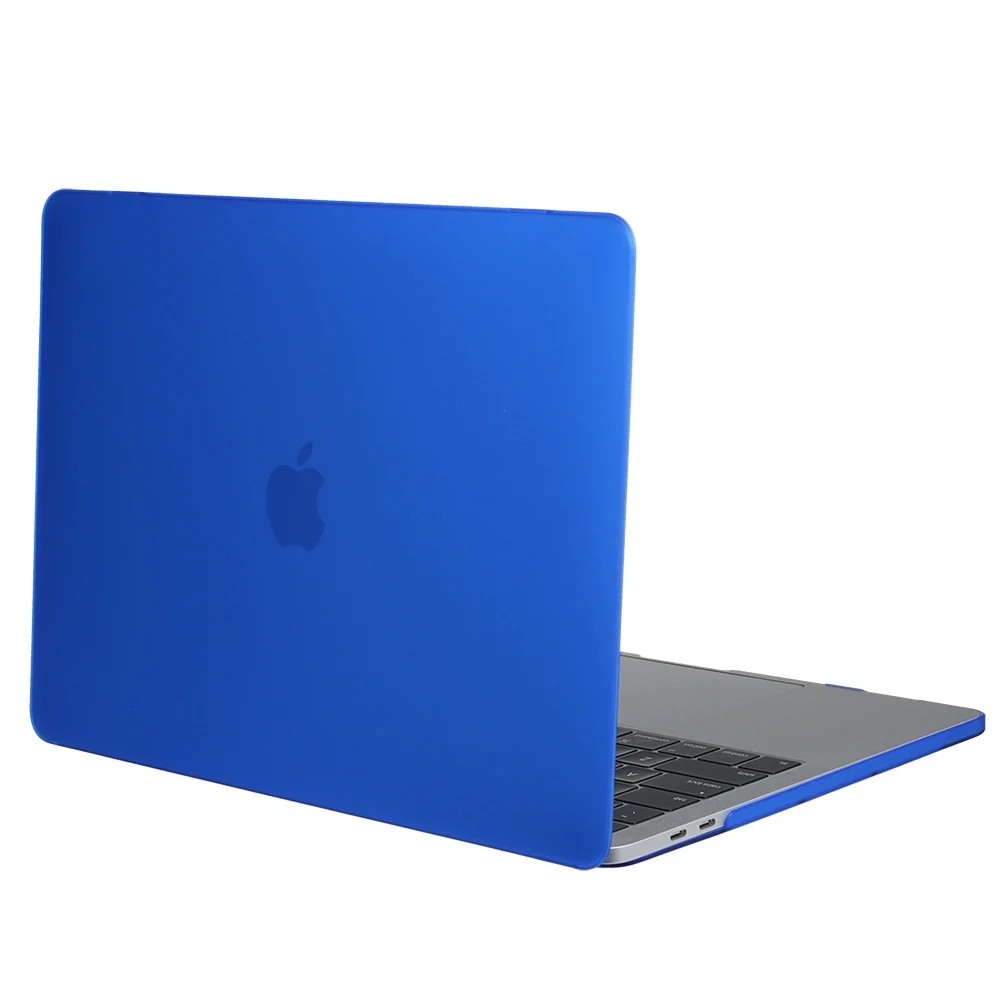 Матовый чехол для ноутбука Redlai для MacBook Air Pro retina 11 12 13 15 New Pro 13 15 16 A2141 Сенсорная панель+ крышка клавиатуры+ защита экрана - Цвет: Dark Blue