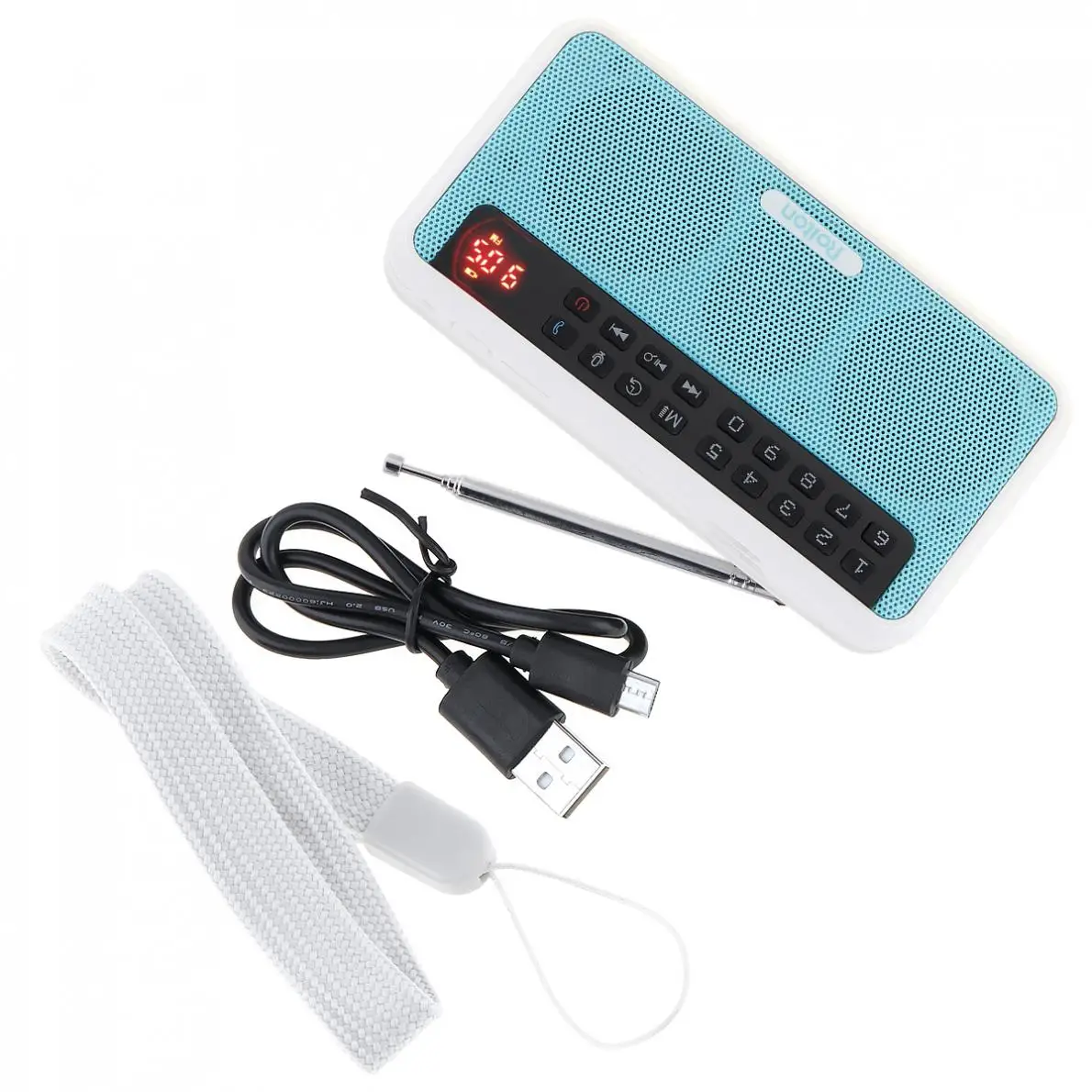 Rollton портативный мини fm радио dab portatil am FM radyo музыкальный плеер динамик TF USB с ЖК